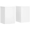 vidaXL Supporti per Piante 2 pz Bianchi 25x25x35 cm Legno Multistrato, Supporto per Fiori, Porta Fiori, Supporto per Piante da Interno, Porta Piante