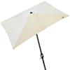Aktive 53877 - Ombrellone Rettangolare 200x300 cm - Telaio di Alluminio 48 mm - Bianco Sporco