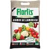 Flortis Humus di Lombrico - Sacco da 5 Litri - Nutrimento Organico per concimare