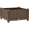 vidaXL Fioriera Rialzata 40x40x23 cm in Polipropilene