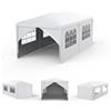 Aufun Gazebo da giardino impermeabile con 6 pannelli laterali, tenda grande pieghevole, tenda da gazebo pieghevole impermeabile, protezione UV 50+ per matrimoni, picnic, feste, 3 x 6 metri, bianco
