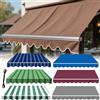 NRQCJM Tessuto di Ricambio per Tenda da Sole Retrattile, Copertura Solare da Patio, Tettuccio Esterno per Balcone, Giardino, Finestra, Porta, Negozio, Caffè, Ristorante
