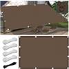 FlySoul Vela Ombreggiante Impermeabile 2.5x4M Tenda da Sole per Esterno Vele Ombreggianti Rettangolare Telo Parasole con Fune e Occhiellato Protezione UV Tenda a Vela per Giardino Balcone Terrazza