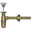 FONDERIA BONGIOVANNI | Sifone per Fontana da Giardino | Sifone in Ottone Bronzato | con Piletta da 1 | per Fontana | Vasca Lavello | Scarico per Fontana