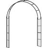 Outsunny Arco per Piante Rampicanti, Archetto da Giardino per Decorazioni ed Eventi in Metallo, 157x40x223cm, Nero