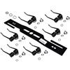 perfektGarten Lama per scarificatore per tosaerba, smacchiatore + 6 molle doppie temprate