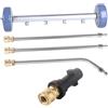 FerneeButy Pulitore per Telaio Idropulitrice con Attacco Rapido e Ugelli Acciaio Inox, Asta di Prolunga per Veicoli e Officine- with K Connector