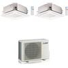Mitsubishi CONDIZIONATORE MITSUBISHI DUAL SPLIT CASSETTA A 4 VIE SLZ-M 12000+12000 BTU INVERTER MXZ-3F68VF5 A++