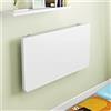 Generic Tavolo pieghevole da parete, 110 x 60 cm, per risparmiare spazio, postazione di lavoro pieghevole, per sala da pranzo, studio, cucina, balcone, tavolo per laptop con vari