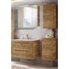 Lomadox Set di mobili da bagno LUTON-56-CRAFT in rovere Wotan Nb., L/H/P circa 130/200/46 cm