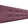 DHOME Testata in Similpelle o Tessuto AQUALINE Pro con 2 file di bottoni Testata imbottita Letto di lusso (Similpelle Vino Rosso, 160x50cm (Letti 150/160))