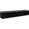 Muebles Slavic Oro 175 cm, TV a sospensione, Vari colori, Mobili da soggiorno, Stile moderno (Marmo)