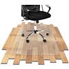 OfficeMarshal Office Marshal Tappeto Salvapavimento Trasparente - Protezione Parquet e Pavimenti Duri - Tappeto Protettivo Sottosedia 100% PVC in Varie Misure - 116x120 cm