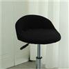 Mswborml Rotondo Copri Sgabelli Cucina con Schienale 4/2 Pezzi, Curvo Coprisedie per Sgabelli da Bar Coprisgabello da Bar con Fondo Elastico, Girevoli Coperture per Sedie da Cucina Lavabili,D,1PC
