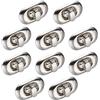 FONDOTIN Serratura della Borsa Bag Turn Lock in Ferro Argento, Set di 10 Pezzi, Chiusura per Borse Fai da Te