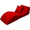Velinda Poltrona di rilassamento: Divano, Pouf, Pieghevole, Tavolo (Colore: Rosso)