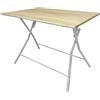 VERDELOOK | Tavolo Thiny Big, Tavolo Con Struttura in Metallo Verniciato e Top Effetto legno, 100x70 - H.75 cm, Tavolo Pieghevole e Leggero, Tavolo Salvaspazio