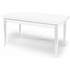 milani home Tavolo da Pranzo Allungabile Bianco Cm 90x180/230/280 per Interno Sala da Pranzo Arte Povera