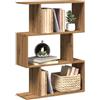 IBUQDDV Mobile Basso Soggiorno Scaffale Salvaspazio Mobiletto Cucina Salvaspazio Vetrina Soggiorno Libreria 3 Ripiani Rovere Artigianale 70x24x97 cm Truciolato per Sala Studio Camera Da Letto Soggiorno