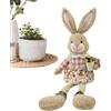 Shenrongtong Coniglietto Peluche Pasquale Con Gambe Lunghe, Figura Coniglietto Piedi, Decorazione Rustica Primaverile Per Bambole Morbide, Ornamento Esposizione Per Animali Di Per Scaffale Da Scrivania
