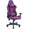 VALK Nyx - Sedia Gaming Ergonomica in Tessuto Traspirante, Reclinabile 160°, Braccioli 2D (Lilla Mistico)