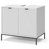 Vicco Mobiletto Eliza, Bianco, 70 x 63 cm con 2 porte, per la conservazione di articoli da bagno e prodotti per la cura personale