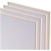 ARTIKUM 4X Pannelli di Tela 30x40 cm | Cotone, Legno di Pino | Pannelli di Tela Pronti per la Pittura con Cornice a Fessura, Set di Pannelli con Cornice, da dipingere