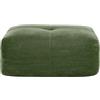 NuvlaGu Pouf modulare in tessuto di velluto verde, 92,5 × 75 × 44 cm, modulo di seduta divano senza montaggio, morbido imbottito, ergonomico, antiscivolo, versatile combinabile per soggiorno