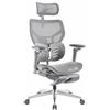 MUSSO X700 Sedia da ufficio ergonomica con supporto lombare GlideTrack, braccioli 6D, poggiatesta 4D, sedile scorrevole e poggiapiedi, comfort intelligente per lavoro, studio e gioco (grigio scuro)