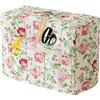 Generico Sewing Machine Dust Cover - Protective Storage Tote for Craft Room | Vintage Floral Fabric Case with Carry Handle And Front Pocket, Organizer for Home DIY Projects Travel