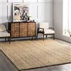 nuLOOM Tappeto Rigo rustico in iuta tessuto a mano, 90 x 150 cm