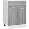 vidaXL Mobiletto "Lyon" Grigio Sonoma 60x46x81,5 cm