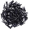 BESPORTBLE 100pezzi Mollette in Legno Piccole Nere per Foto Mini Mollette da Bucato Resistenti per Appunti Spille per Lavori Artigianali e Organizzazione