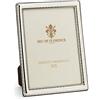 SEC OF FLORENCE 7371/13x18IT Cornice Portafoto in Argento Massiccio 925 con Retro in Legno Mogano