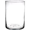 INNA-Glas Vaso da Fiori Cilindro Sanya Earth, Trasparente, 25cm, Ø18cm - Vaso Decorativo