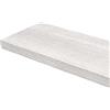 Gicos Mensola da parete pensile scaffale in legno mdf da muro colore bianco legno 100 * 25 * 4 cm DOU-790751
