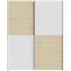AVANTI TRENDSTORE - Freddy - Armadio con ante scorrevoli in legno truciolare, molto spazioso, disponibile in 2 colori diversi. Dimensioni: LAP ca. 150,1x190,5x61,2 cm