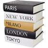 Balvi Tavolino Metropolitan Book Stack Con doppio vano segreto Legno 38x33x27 cm