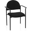 HJH Office 704330 conferenza rivestita XT 700 Riunioni con Braccioli, Visitatore, Tessuto Nero