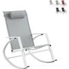 Produce Shop Poltrona a Dondolo Design Moderno per Esterno Bizzotto Demid New - Grigio