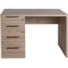 AVANTI TRENDSTORE - Paciano - Scrivania in legno laminato nel colore bianco lucido con 4 cassetti. Dimensioni LAP ca. 110x75,4x59,6cm