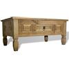 KTHLBRH Tavolino da Caffé Legno Pino Messicano Corona Range 100x60x45cm, Tavolinetto Salotto, Tavolini Salotto, Tavolini da Caffè, da Salotto per un'Atmosfera Accogliente
