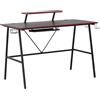 AVANTI TRENDSTORE Grimaldi - Scrivania da gaming di colore nero, in legno laminato e metallo. LAP ca. 120x90x60 cm