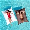 Avalon - Cuscino Galleggiante per Piscina Pouf Poltrona Sacco Way Medio, Pouffe Amaca, Pouf a Sacco in Tessuto Tecnico Antistrappo e Impermeabile, Arredo Moderno, Made in Italy(100x140cm-Tortora)