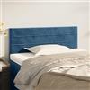 IBUQDDV Testiere Letto Testiera Letto Una Piazza E Mezza Testiera Letto Singolo Spalliera Letto Singolo Testiera Blu scuro 90x5x78/88 cm in Tessuto per Dormitorio Camere Da Letto Soggiorno