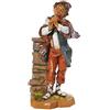 Fontanini PASTORE CON FLAUTO DRITTO 19CM IN RESINA FONTANINI STATUINA PER PRESEPE