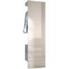 Vladon Carlton Hallway Set 5, Set di contenitori per corridoi con 1 Pannello Appendiabiti con Anta incorporata e 1 Asta Appendiabiti, Antracite Opaco/Grigio Sabbia Lucido (52 x 193 x 35 cm)