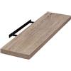 EUGAD Mensola a Muro, Scaffale a Parete in Legno MDF, 100cm, Rovere dorato, Mensola Multiuso a Scomparsa Decorazione per Soggiorno, Camera da Letto, Salotto