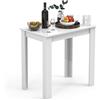 VCM sedie Tavolo Cucina, tavola da Pranzo, tavoli da Pranzo, Set Tavolo e sedie da Pranzo Tavolo da Pranzo in Legno Tavolo da Cucina Esal 80 x 50 cm Bianco