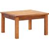 vidaXL Tavolino da caffè da Giardino Tavolinetto Tavolino da tè Tavolo di Servizio Arredo da Esterni 60x60x36 cm in Legno di Acacia